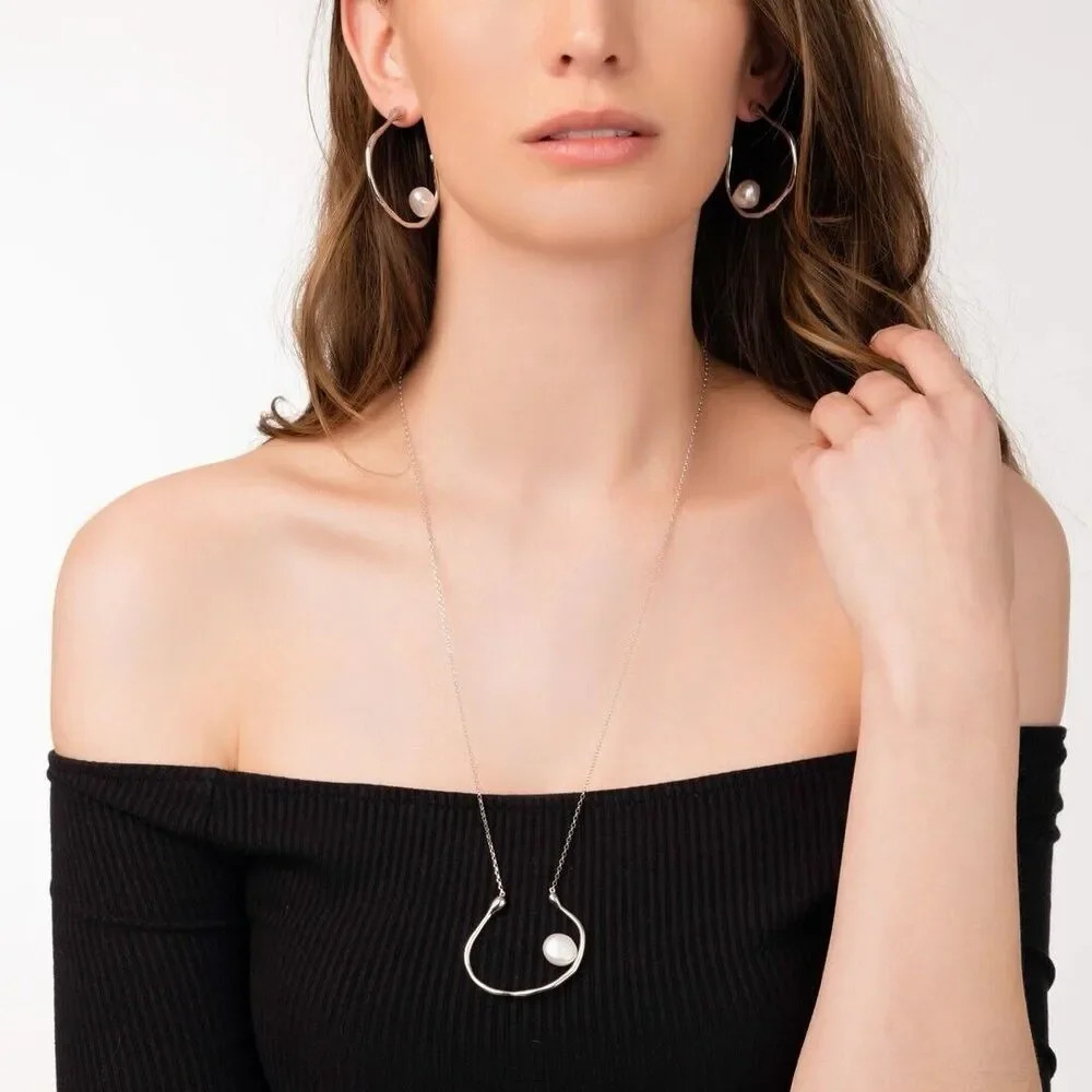 ELLY PEARL NECKLACE A/J By‎ Angela Jewellery Of Australia